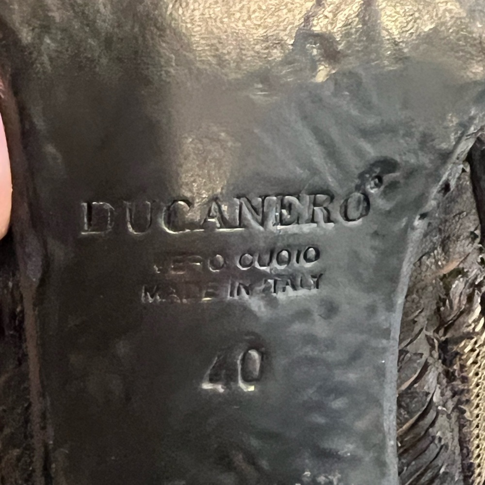 DUCANERO manifattura italiana Dark Brown leather Boot NWOT Size 9 FREE SHIPPING! - Picture 4 of 9